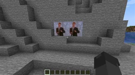 minecraft rickroll painting 4M subscribers in the Minecraft community