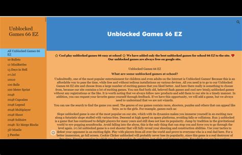 minecraft unblocked 6x To access Unblocked Games 66 EZ easily, you can follow these steps: Open a web browser on your device