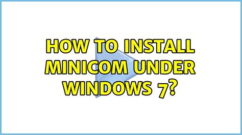 minicom source code  Minicom linux is a terminal emulator program that is free and open-source