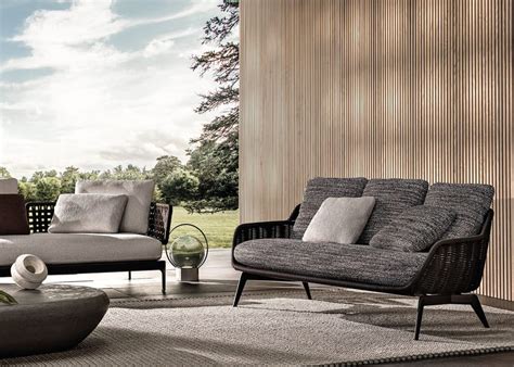 minotti belt cord outdoor dimensions In tubular stainless steel with exterior-grade polyester powder-coated anti-fingerprint finish in polished Bronze colour