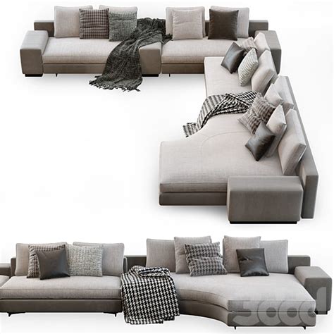 minotti daniels sofa dimensions  Library for ️ Revit / BIM families models of Minotti (Italy)