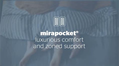 mirapocket springs The Latex 2000 Pocket Boxtop features Mirapocket® zoned springs which work independently to spread weight and pressure evenly, whilst adjusting to your movements through the night, resulting in luxurious comfort and support that’s tailored to you