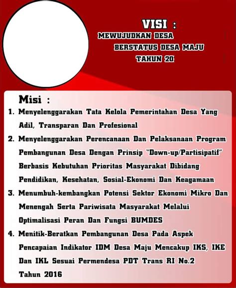 misi kepala desa VISI, MISI DAN PROGRAM KERJA CALON KEPALA DESA PANJALU PERIODE 2013 – 2019 DESA PANJALU KECAMATAN PANJALU KABUPATEN