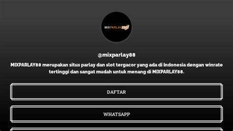 mixparlay88 link  gimana cara daftar jadi