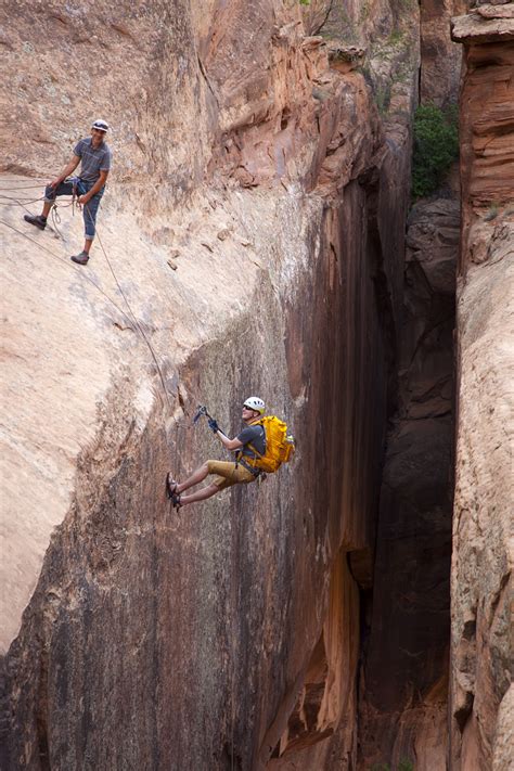 moab canyoneering routes  The first rappel is an excellent warm-up at 15 feet, then 80 feet, 25 feet, and finally with a spectacular open drop of 50 feet