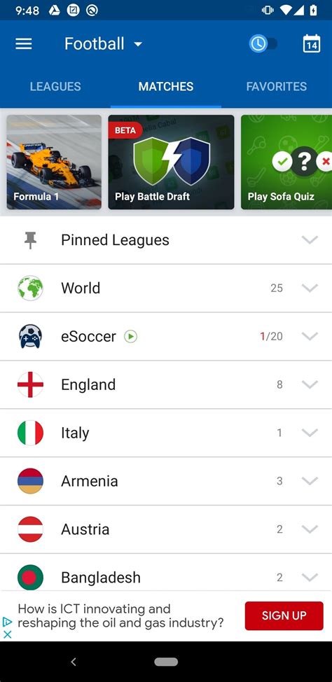 moble live score  Soccer live scores page on Flashscore