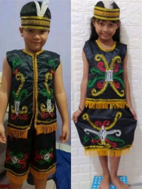 model baju dayak anak  baju adat anak laki laki tk 6 tahun