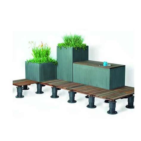 modular bison cubes™ Bison Cubes integrate perfectly with Bison Wood Tiles in a modular pedestal deck system, making it easy to design a beautiful outdoor environment