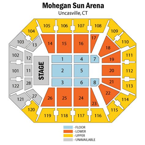 mohegan sun pocono seating chart  Sat · 11:00am