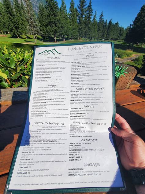 mount si golf course restaurant menu The course is closed for 2023, Call 406-676-4653 for course opening and conditions