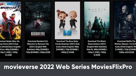 movieverse site  MovieVerse is the best platform for movie streaming as it has a lot of features