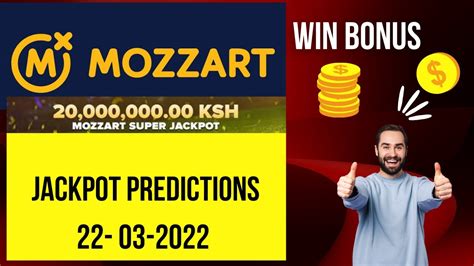 mozzart daily jackpot prediction  Here is how to pay for the predictions:-Go to MPESA The Mozzart Super Daily Jackpot competition consists of predicting the final results of 16 football matches selected in advance by Mozzart Bet