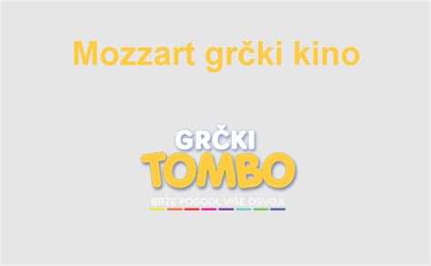 mozzart grcki kino rezultati Stvarno nije mit, jer nema izvlačenja grčkog Kina (20/80) ili grčkog Tomba, bez tiketa Lazara Miloševića iz Petrovca na Mlavi! On je zaštitno lice Braničevskog okruga kada je reč o MOZZART igrama na brojeve! Pa kako da izostane, da ne bude reprezentativac svog kraja u takmičenju “Nije mit” koje je tog 5