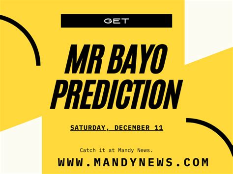 mr bayo prediction 