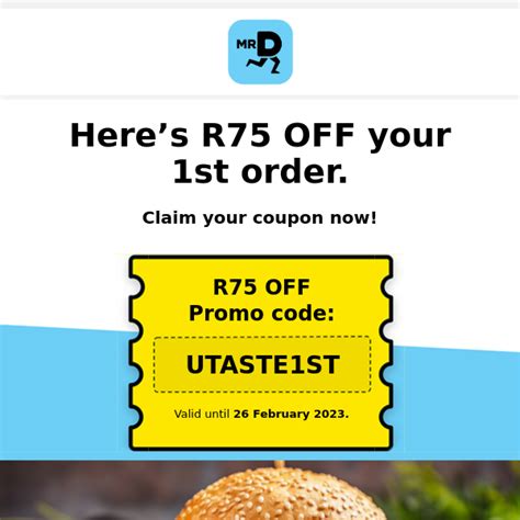 mr d promo code r75 off  MrDFood