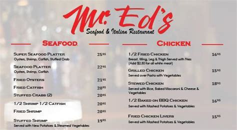 mr ed's metairie menu  Grilled Chicken Caesar Salad