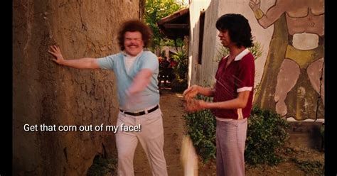 nacho libre get that corn gif Nacho Libre Get That Corn Outta My Face