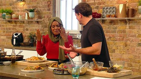 nadiya hussain recipes saturday kitchen  Using wet hands, create small even neat rounds, pop them onto a plate and leave to