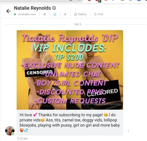 nataliereynoldss onlyfans leaks  Babymox and (2nd NAME) are very popular on OnlyFans social network, instead of paying for Babymox content on OnlyFans for ($12 monthly), you can get all videos and images for free download on our