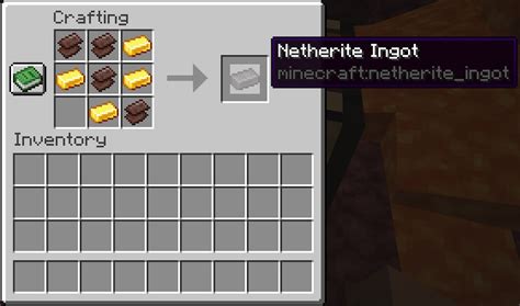 netherite ingot recipe 16