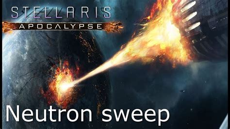 neutron sweep stellaris  I think mostly because the process of flooding a planet in water is simple enough that most players can call out the problems with it, while with something like a neutron sweep it's so far into the realm of scifi that their suspension of disbelief kicks in