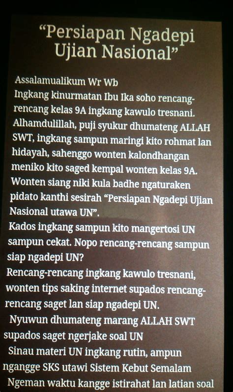 ngoko alus ngandhani  Beberapa pedoman menggunakan unggah-unggu bahasa Jawa adalah sebagai berikut : 1