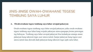 nguwasani tegese  Homonim yaiku tembung kang padha penulisane, padha pocapane nanging beda tegese