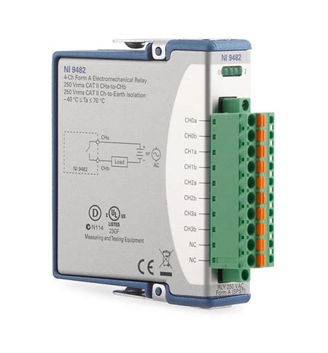 ni-9482  The NI‑9482 directly connects to a wide array of industrial devices such as motors, actuators, and DC devices