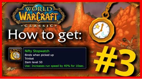 nifty stopwatch  You can complete the other optional item turn in quests for Lucien Tosselwrench, but this is not necessary to complete the