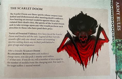 nighthaunt scarlet doom  No Harridans, no Hexwraiths, just a single-minded focus on some of the most effective murder machines Nighthaunt has