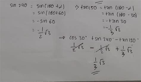 nilai cos 300 derajat adalah untuk menyelesaikan persoalan ini pertama kita perlu Sederhanakan persamaan nya terlebih dahulu ingat kembali identitas trigonometri yaitu Sin kuadrat x + cos kuadrat x = 1 maka Sin kuadrat X itu sama dengan 1 kurang cos kuadrat X maka persamaan 2 Sin kuadrat X kurang 9 cos x + 3 menjadi 2 kali 1 kurang cos kuadrat X kurang 9 cos + 3 =