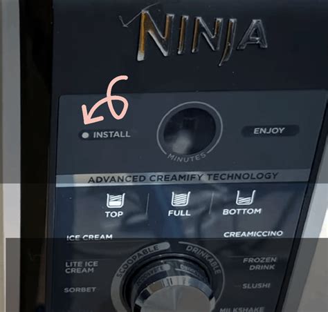 ninja creami says install Step 1