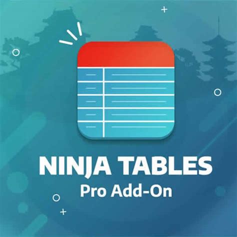 ninja tables pro Free updates & downloads