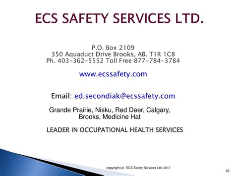 nisku ab ecs safety 7 Work-life balance