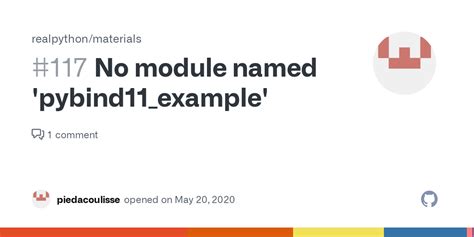 no module named 'pybind11'  No branches or pull requests