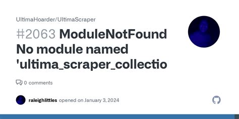 no module named 'ultima_scraper_collection'  You signed out in another tab or window