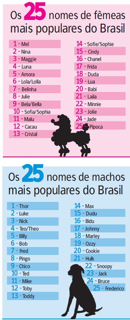 nomes para cadelas em inglês Nomes de cachorro italiano fêmea: 1