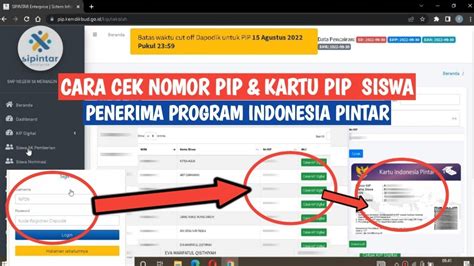 nomor kartu pip  3 menit baca