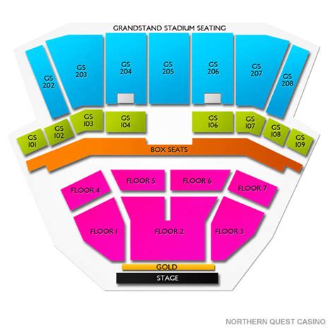 northern quest seating map Hootie and The Blowfish