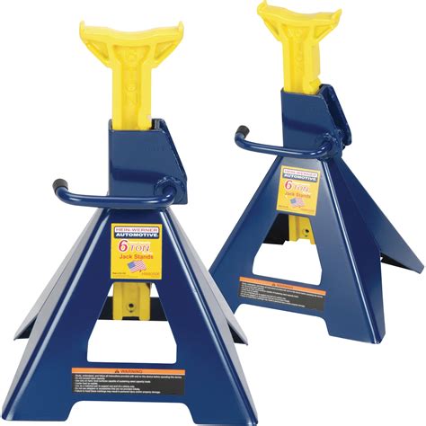 northern tool 6 ton jack stands  Oversized saddles and anti-sink feet