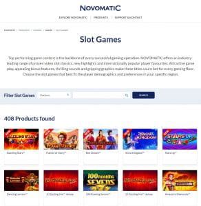 novomatic spiele  the world of gaming