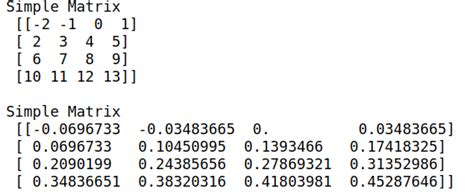 np normalize array  The parameter can be the maximum value, range, or some other norm