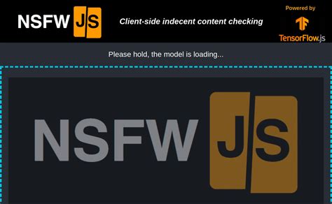 nsfwjs  infiniteRedHosted ({secure: true}) Infinite Red is fine hosting the model for free, but I think sometimes people have no clue they are depending on it