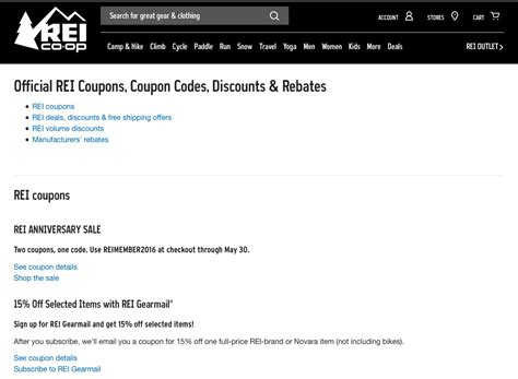 ntvxx  voucher codes rei Shop online and save at REI with this promotional code when you check out