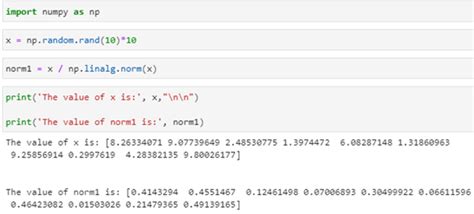 numpy unit vector Python’s numpy library gives us tools for linear algebra; Vectors have norm (length), unit direction, pairwise angle; Matrix-vector multiplication A*x=b transforms x into b; Given A and b, we can usually gure out what x was; Insight into