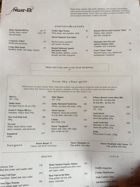 nusret miami menu prices  Location