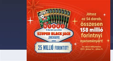 nyeretlen szuper black jack sorsjegy 2023  2023