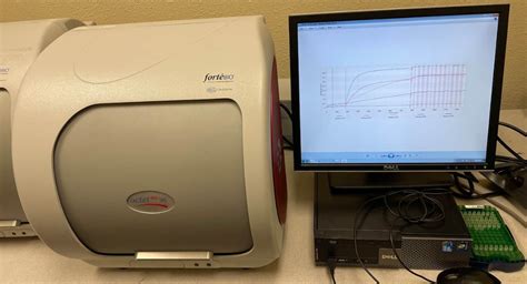 octet red 96  The instrument dips eight biosensors into eight samples in parallel in an SBS standard 96-well microplate for rapid concentration analysis of 96 samples in 30 minutes or the analysis of 88