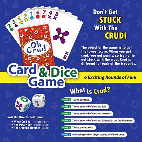 oh crud card game  Each round has a different twist, such as taking Crud or Solitaire, and the object is to get the lowest score