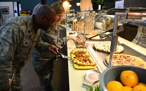 oif dfac  Marines and other personnel slowly arrive for the final meal served at Dining Facility 1 aboard Camp Fallujah, Iraq, on Nov